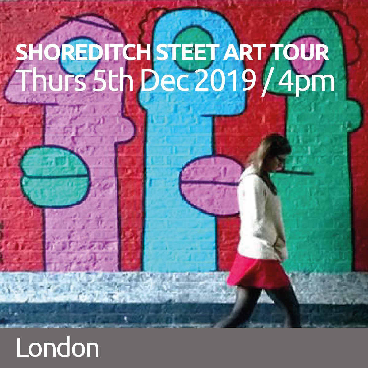 SEGD London event: 
Shoreditch Street Art Tour &amp; Christmas Drinks. 
Thursday 5th Dec 2019. 4pm. 
Booking link in bio. 
#SEGDLondon #SEGD #event #london #londondesign #art #shoreditch #societyforexperientialgraphicdesign