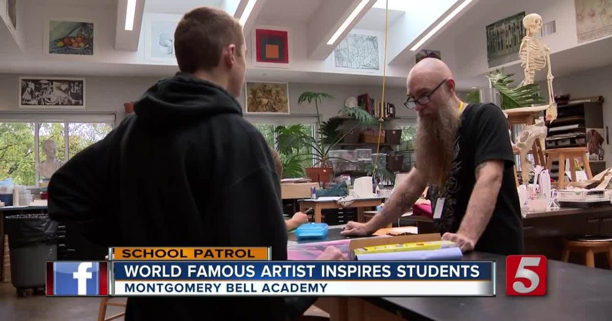 If you give students access to a world famous artist, <a href="/NC5/">NewsChannel 5</a> is probably going to run a story about it: buff.ly/352Drki <a href="/LoganHicksNY/">LOGAN HICKS</a> <a href="/NashvilleWallsP/">NashvilleWallsP</a>