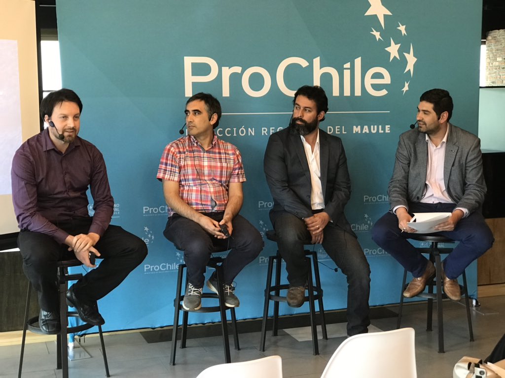 CorfoMaule's tweet photo. 📌 DR de @Corfo y @ProChile_Maule  participan en Taller “ProChile 🇨🇱Innovation Summit” cuyo objetivo es levantar oferta nacional/regional  y exponerla en el 🌎.
👉 @rafaelziga y @julietaromerov moderan paneles de conversación con empresarios de la región del #Maule 🚀 https://t.co/D843kBsq9Z