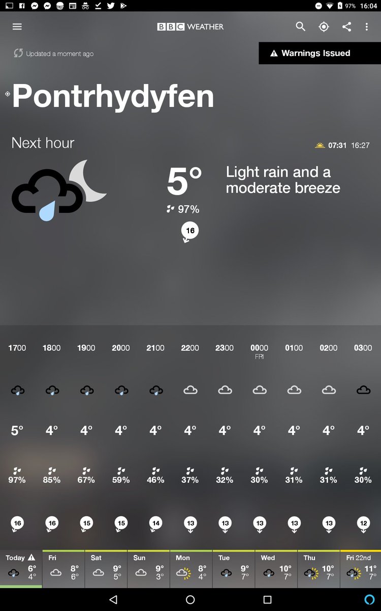 JayneTheMusic's tweet image. @bbcweather moderate breeze?!  It's gusting at least 40 mph any chance you can update the app to be!more accurate? (weather warning for wind needed not just rain)  #misinformed #reallywindy