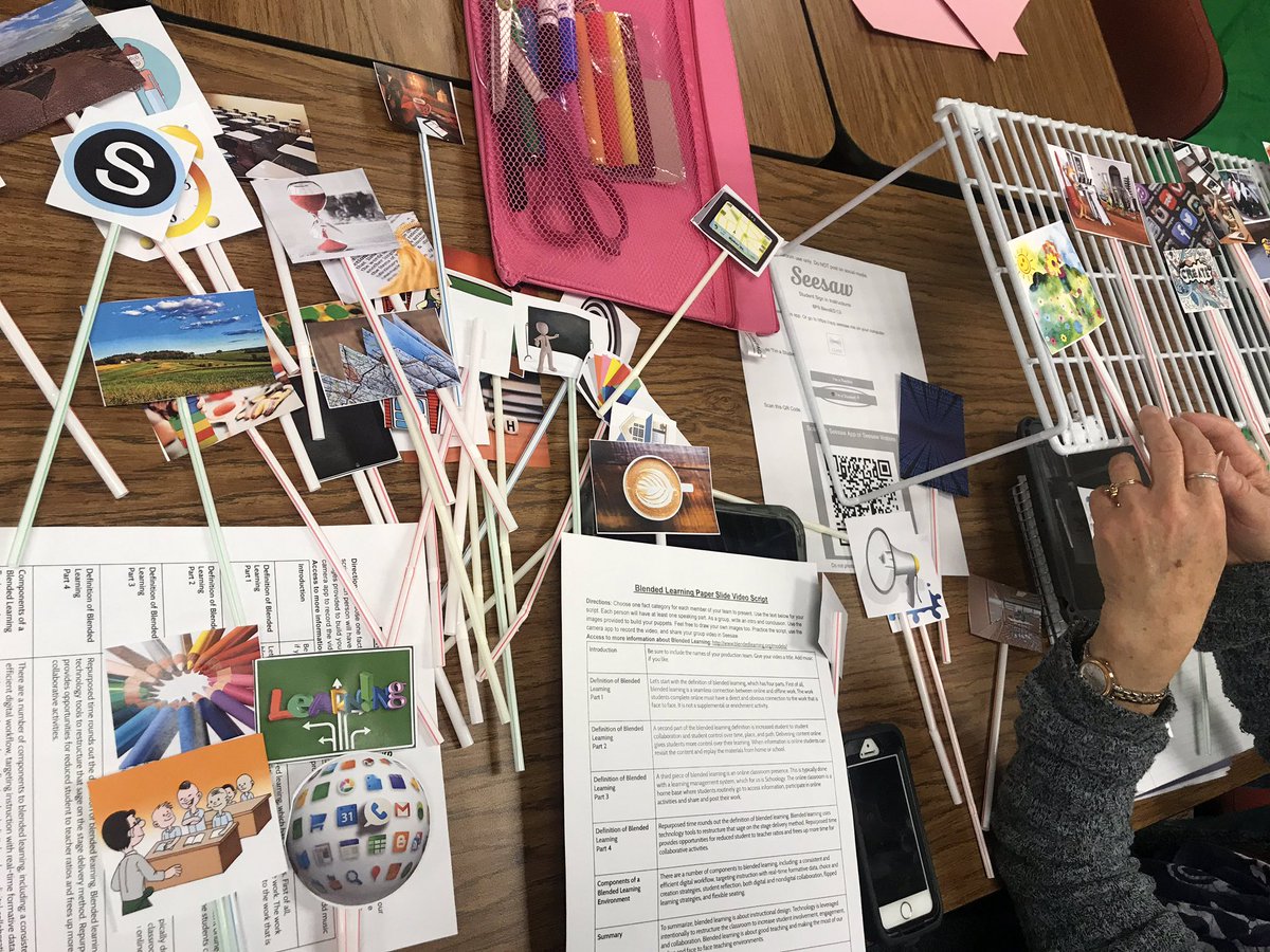 annfeldmann1's tweet photo. The Four Cs are happening! Ts are in the creative flow making #paperslide videos over #blendedlearning! Love how Paper slide videos allow for creation, collaboration, critical thinking, and communication! Easy to share in @Seesaw and @Schoology #ipadacademy #appleEDUchat #edchat https://t.co/nE0PkAuA9o