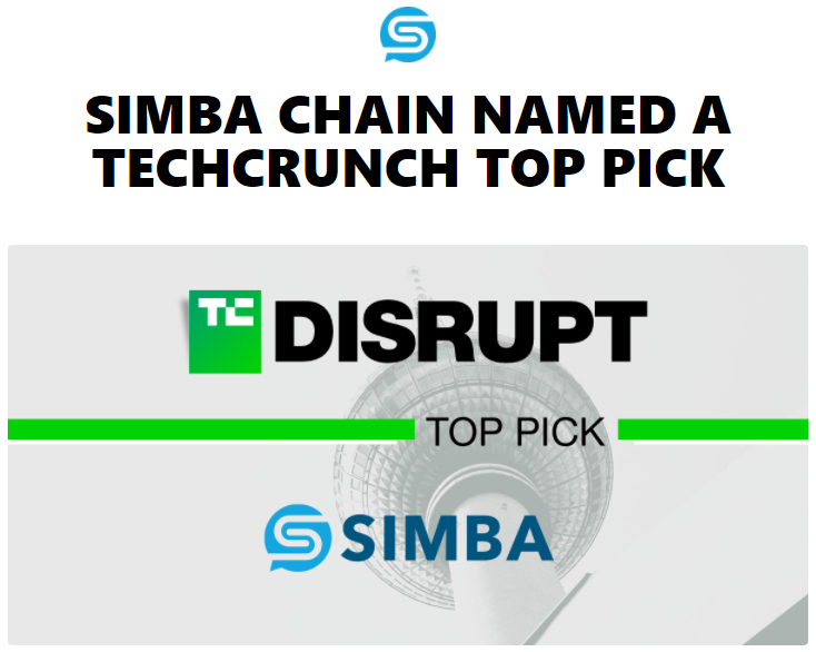 DreadBong0's tweet photo. SIMBA Chain was selected as @TechCrunch's Top Pick for #Blockchain

"The program showcases outstanding early-stage #startups startups across several categories. @SimbaChain  joins past participants such as @Dropbox, #Vurb (purchased by #Snap Inc.), @trello, and #Mint" https://t.co/g3let3nWhY