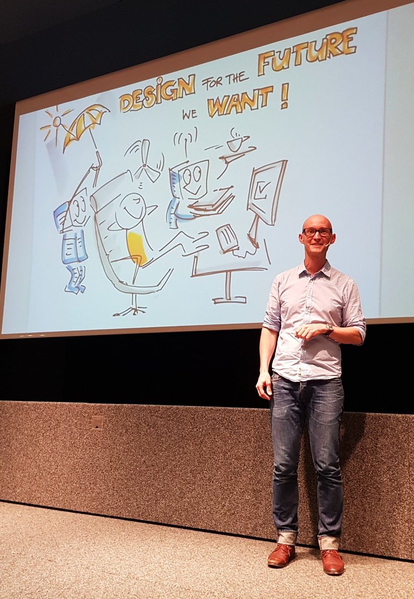 Immer wieder ein Highlight: Die skizzierte WUD-Zusammenfassung von Roland Siegenthaler.

#WUDCH2019 #WUD2019 #WorldUsabilityDay2019