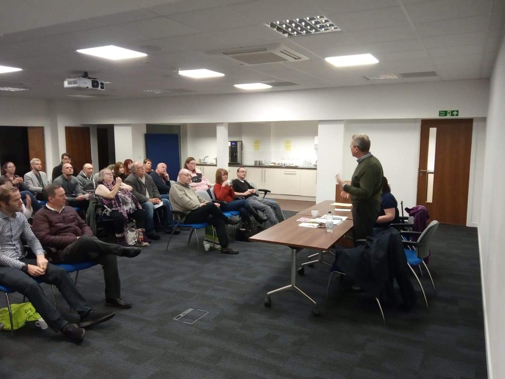 ReelectSerwotka's tweet photo. Great meeting today in Nottingham. Lots of support and passion for #Mark4GS campaign. We will be in Birmingham later for Facebook live from 6pm. Tune in and ask questions: 🕕📻📢 https://t.co/Az89vnw2v9 https://t.co/trzeXTgpFN