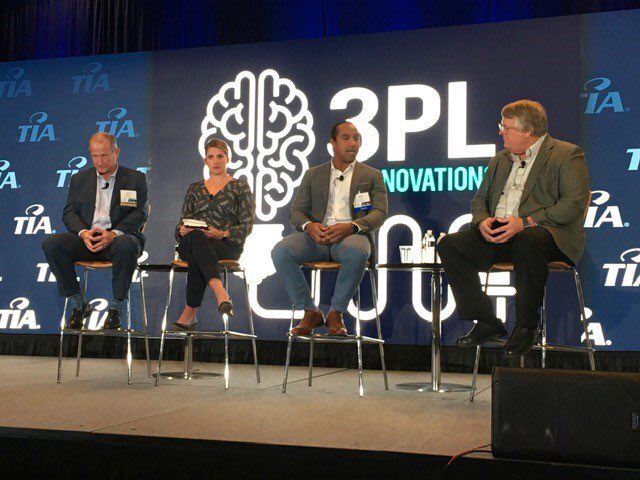 McLeodSoftware's tweet photo. McLeod VP Rick Halbrooks led a great panel yesterday on 'Technology and the Personal Element' at the TIA 3PL Technovations with two of our customers - Lynn Gravely of NT Logistics and Leigh Sauter of Tucker Company - along with Will Jenkins of MoLo Solutions. #TIA2019Tech https://t.co/9Pjc0XpoPT