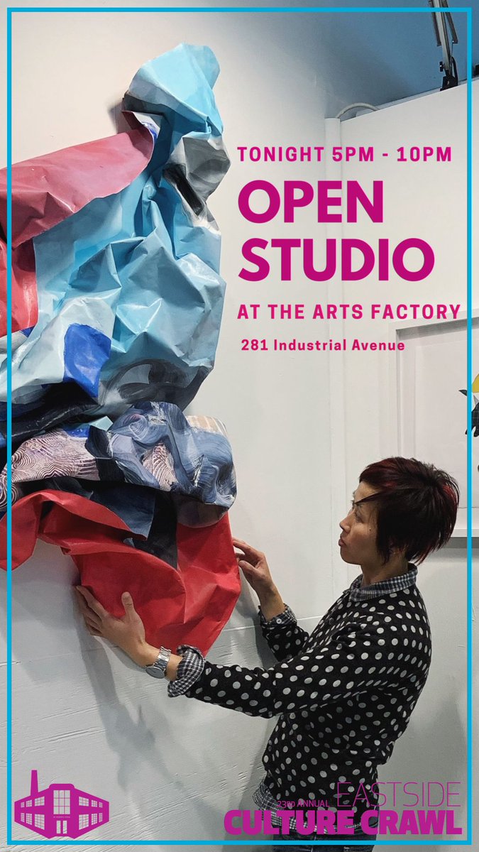 Today is the first day of <a href="/culturecrawl/">Eastside Culture Crawl</a> Come visit <a href="/ArtsFactoryVan/">The Arts Factory</a> tonight 5-10pm at 281 Industrial Ave #crawlcountdown #culturecrawl #artsoffmain #vancitybuzz #yvr #viawesome