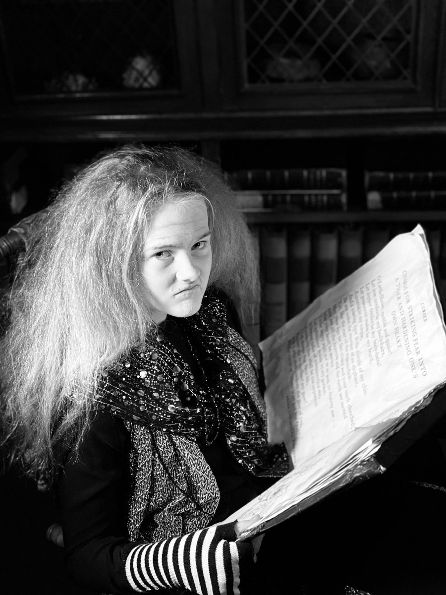 6 Days to go until the release of our promo video 📽 Here’s a 📸 of Grandma as played by Eloise in Yr9 #AKSAddams2020 #TheAddamsFamily @AKSSchool @AKSLythamMusic @LowtherTheatre @LythamHall #WhenYourAnAddams https://t.co/Jw0sgSCDfy