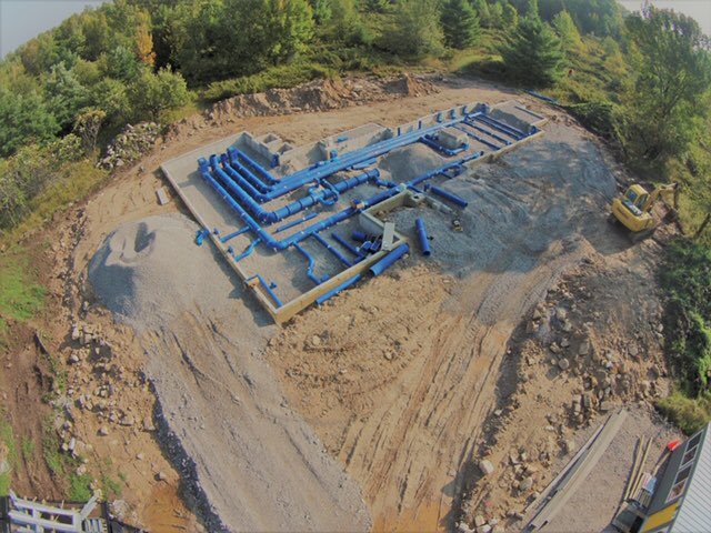 WriteOnDoorCo's tweet photo. We made huge progress on the new writing center last week! The foundation is poured and includes beautiful pieces of colored glass fragments. We can’t wait until it’s completed and we can share it with you! #writeondoorcounty #writingcenter #progress https://t.co/kDIUfyyrEM