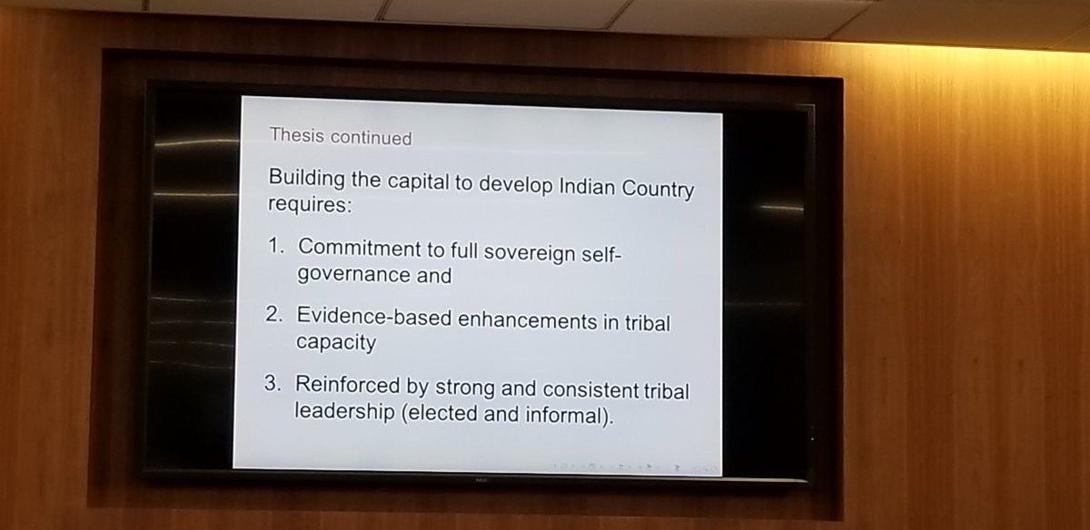 Another important needed within this framework is a recognition of Indian self-governance. Must focus on increasing tribal capacity and not paternalism.