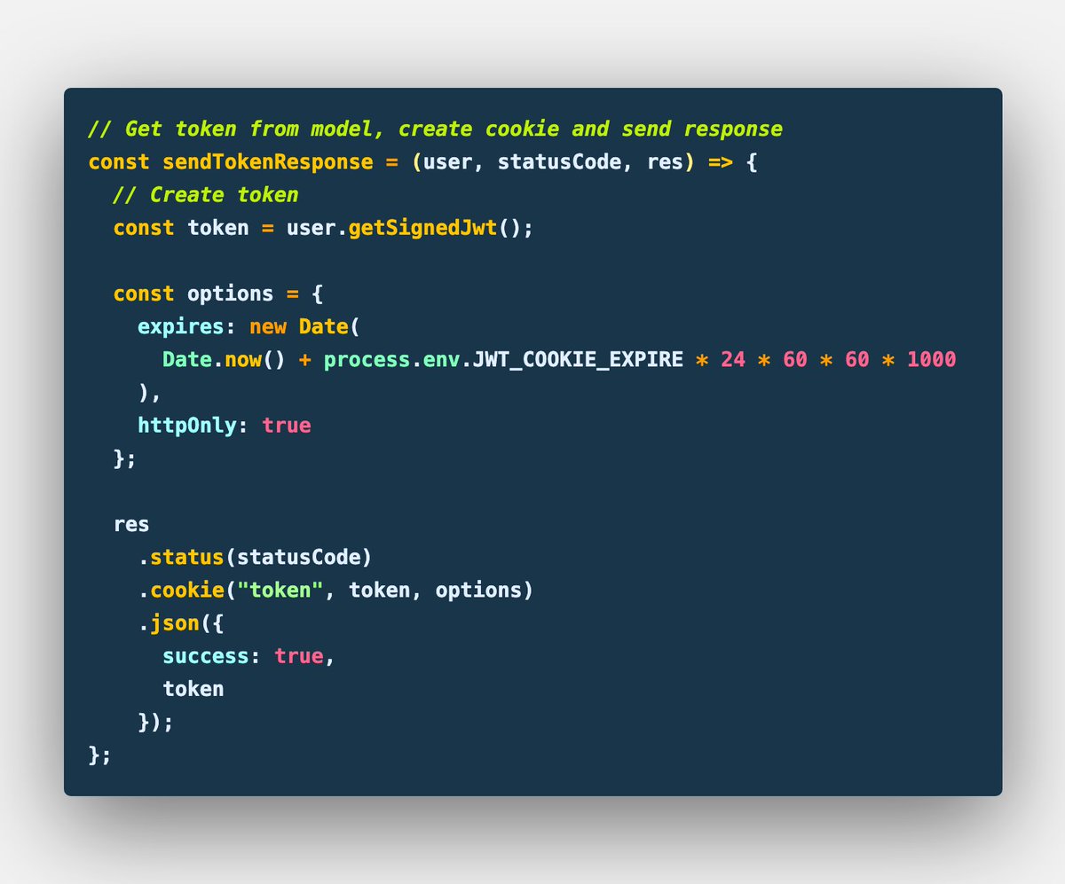 KhandakarRuhan's tweet image. Day 13
✔️ Implement #jsonWebToken and sent with #cookies
#CodingPhase #365CodingPhase #365codingphasechallenge #100DaysOfCode #mvc #expressjs #nodejs #jwt