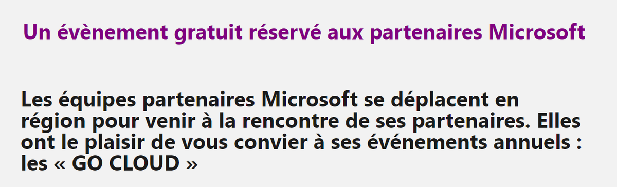 ServiceNav_io's tweet photo. 🔉 On m'annonce à l’oreillette que @coservit sera également présent au #GoCloud de Toulouse (en plus de celui de Lille), le 4 décembre !🚩
Venez trouver @DominiqueBDR ! Notre stand se situera dans l'espace cocktail... 🥂
Thank you @microsoftfrance ! #businesspartner #IPCosell🧨 https://t.co/6qXPfEhImH