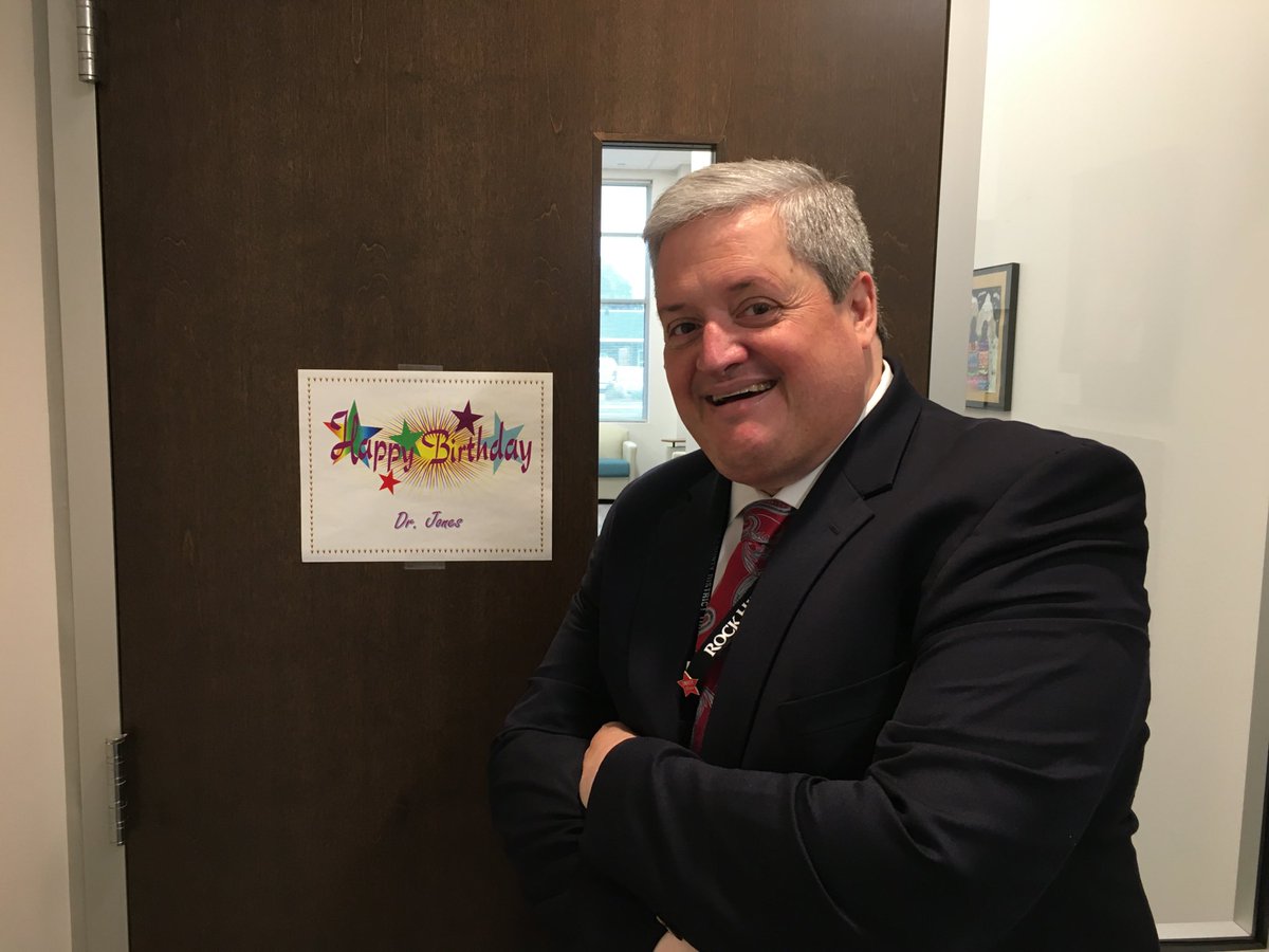 WillCook13's tweet photo. Wishing Dr. Jones a very, very Happy Birthday! Glad you are part of the team! ⁦@Dr_John_Jones⁩ ⁦@RockHillSchools⁩ https://t.co/swRUhwRLvp