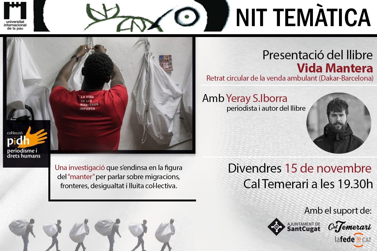 CalTemerari's tweet photo. Avui a les 19.30h acollim una nova #NitTemàtica de la @unipaustc, en què es presentarà el llibre #VidaMantera de la mà del seu autor, @YeraySIborra.

Animeu-vos!👉https://t.co/Evf9o9pB22 #SantCugat https://t.co/RSMwcTkyr7