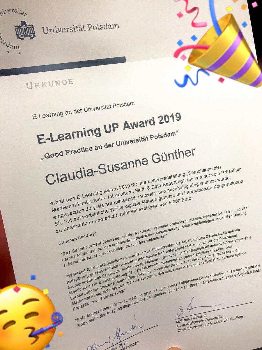 Wo verbindet man die Themen E-Learning, Internationalisierung, Sprachsensibilität, Mathematikdidaktik und das Refugee Teachers Program an der <a href="/unipotsdam/">Universität Potsdam</a>? In der Lehrerbildung! Herzlichen Glückwunsch! Mehr Infos zum Projekt gibt es hier: uni-potsdam.de/de/zfq/innovat…