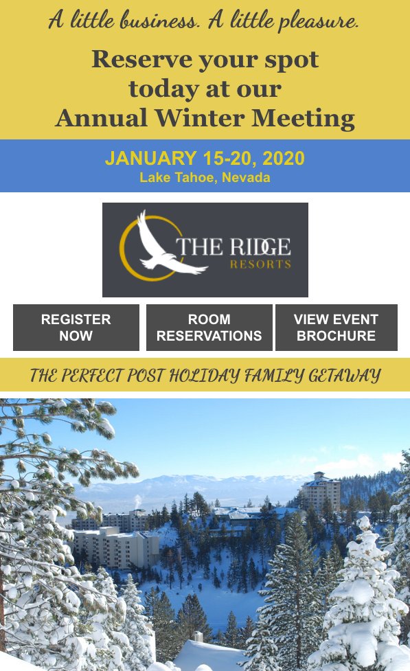 :: A little business. A little pleasure. :: Register today for the FDLA Winter Meeting in beautiful Lake Tahoe, Nevada this January.