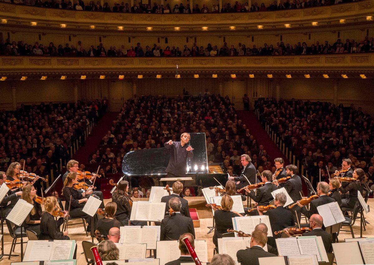 The @BRSO returned, with conductor Vasily Petrenko in his #CarnegieHall debut, performing Weber’s Overture to “Euryanthe,” Shostakovich’s Symphony No. 10, and Mozart’s Piano Concerto No. 23 with Rudolf <a href="/BuchbinderPiano/">Rudolf Buchbinder</a>. #CH1920