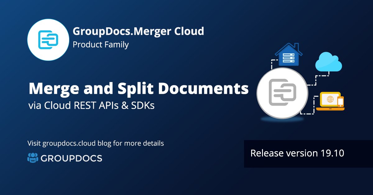 GroupDocsCloud's tweet image. Merge and split documents with GroupDocs.Merger Cloud, a platform independent REST API solution to split and merge a wide range of documents. Read more - bit.ly/2OagIvG

#mergedocuments #splitdocuments #restapi #Cloud
