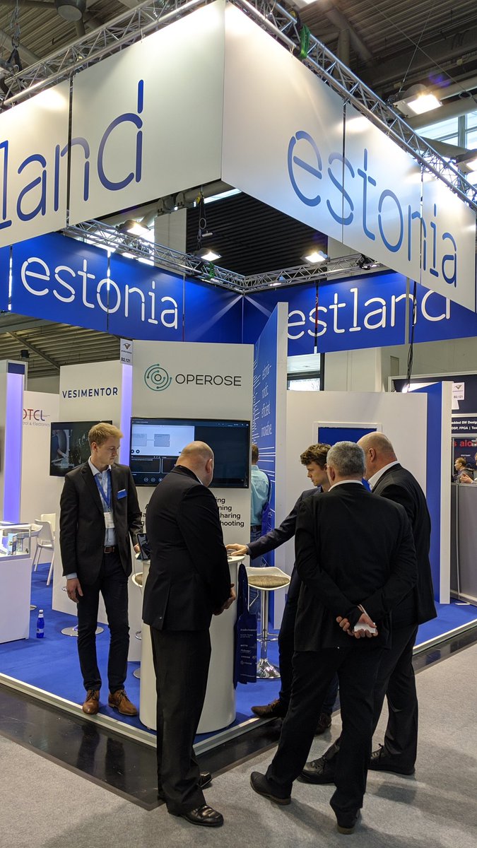 OperoseAR's tweet photo. Excellent day at Productronica 2019 today, with Operose gathering lots of attention for both our AR visualization and global troubleshooting solutions, which hopefully turn into deals over time. Also, Happy Birthday Erich!#productronica #software https://t.co/7tOwA54lgJ