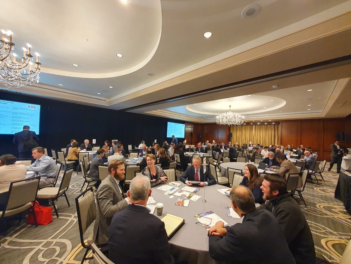 Our 20 Largest Projects on the Drawing Board roundtable session, sponsored by ABB, is taking place now. Lots of interesting discussion around these opportunity driven projects! #AWS2019