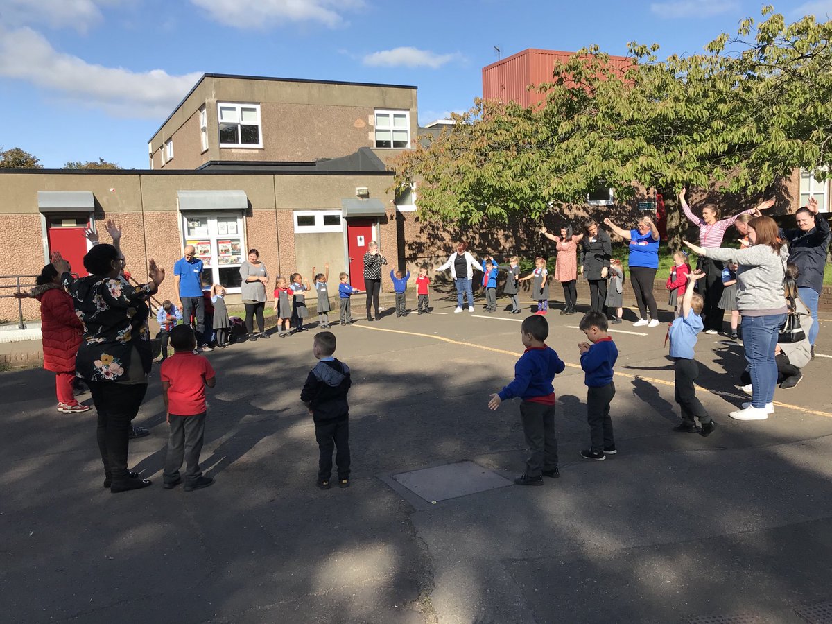 LicketyTweet's tweet photo. #Storyplay assembly @stmarysmaryhill P1s shared #LicketyLeap story with school & parents & led games! So much to say! Such depth of understanding about group play! Inclusive values! @Creative_Voices @GlasgowCC @attainmentscot @PINScotland https://t.co/om1bDJES5X