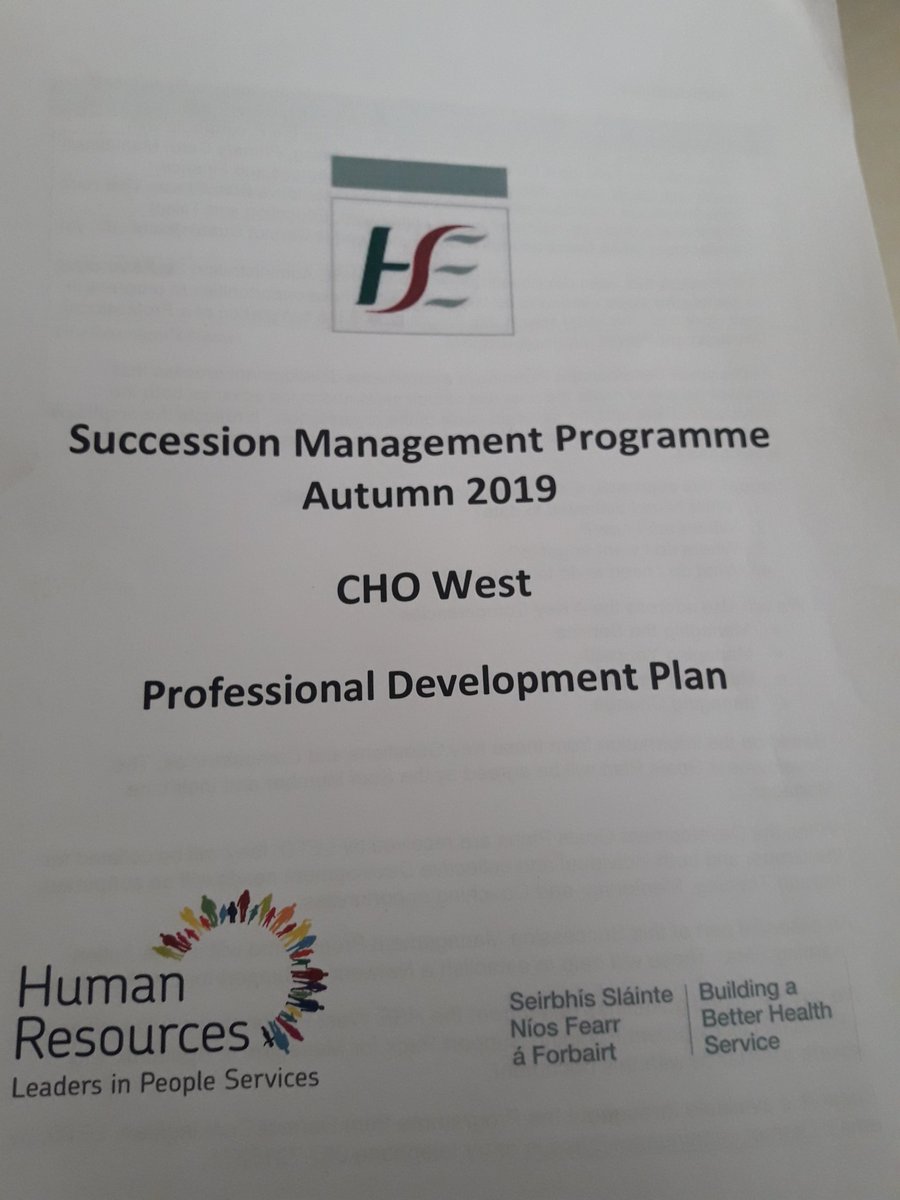 VeronicaC_kelly's tweet photo. HR LETD colleagues today launching a pilot succession management programme for administration grades 5s 6s &amp;7s in Community Healthcare West #engaginghealthstaff #buildingabetterhealthservice @CHO2west @HSE_HR @EileenFahy3 @HSEvalues . Wishing you all success with the programme https://t.co/q0MpyDlbeO