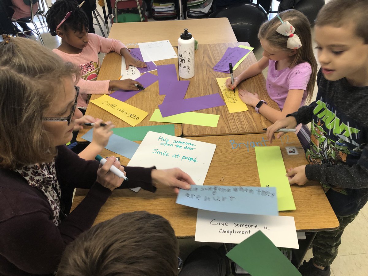 mrshippsroom's tweet photo. We are extending #NationalKindnessDay today! We watched Mr. Roger’s and are building a kindness chain with different kindness acts in our lives! #spreadkindnessdaily #McDpride @WandersEmily https://t.co/A5rCY3feEK
