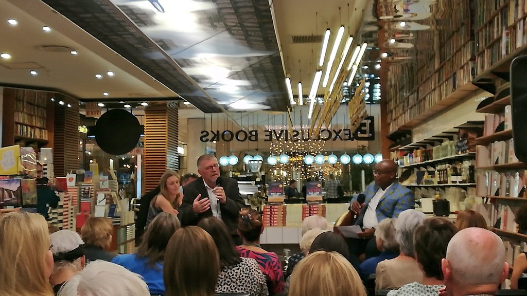 JonathanBallPub's tweet photo. "This book was born in anger and displeasure at state capture." @MeyerDeon

#TheLastHunt #BeCaptured @ExclusiveBooks https://t.co/LcLdJgxBvd