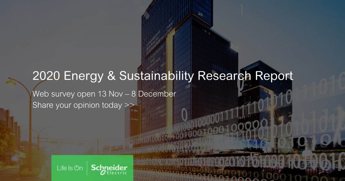 RenewableJohn's tweet photo. Your opinion matters. Take our annual research report survey, in partnership with Greenbiz, and be part of the acceleration of #energy &amp; #sustainability efforts around the world! https://t.co/raU1V2qvJx #LifeIsOn #energysurvey https://t.co/Zuy18P2lpm