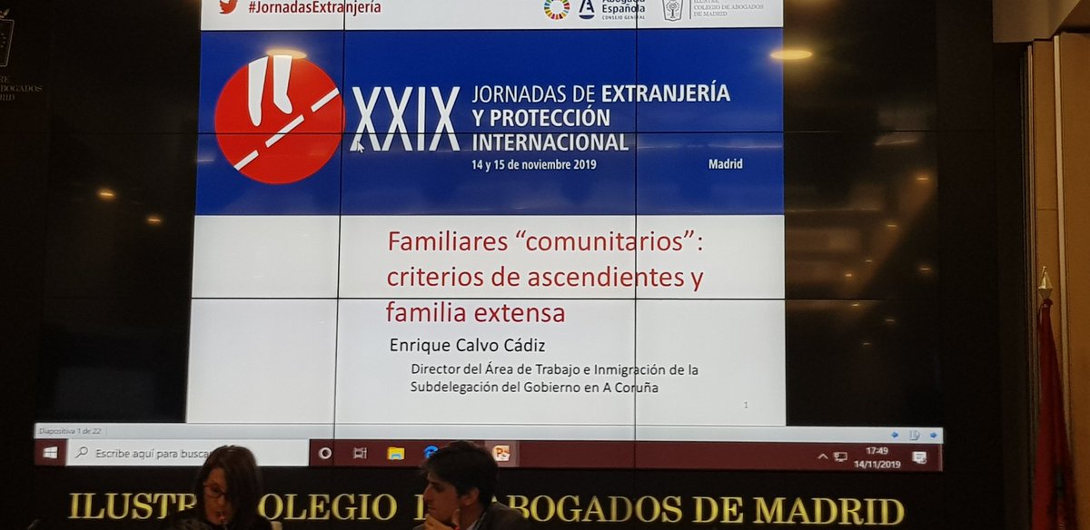 JorgePostigo03's tweet photo. Continuamos las jornadas con reflexiones sobre familiares comunitarios y los criterios de ascendientes y familia extensa #JornadasExtranjeria https://t.co/O8eeGRDwS6