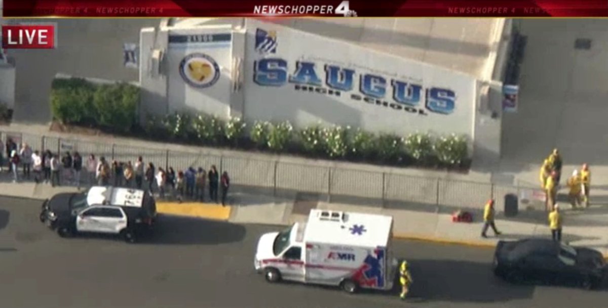 School shooting at Saugus High School - suspect: 15 year old Asian male
