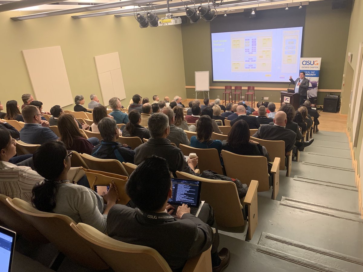 PRASHANTMJ's tweet image. ⁦@ASUG_Ontario⁩ Nov 2019 chapter meeting #city of Toronto s4hana journey presentation