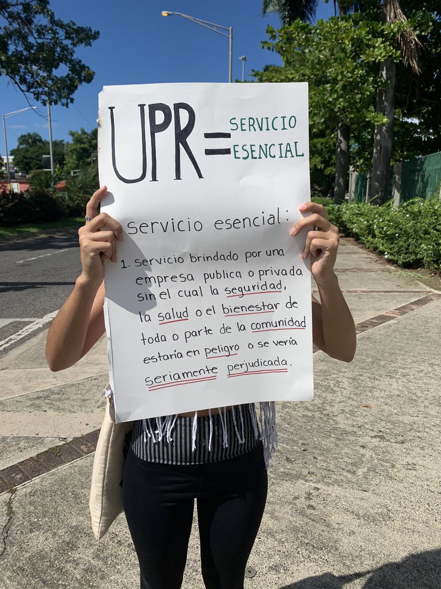 CCMUPR's tweet photo. La UPR = ¡SERVICIO ESENCIAL!
#UPRAccesible | #ParoRUM | #CCMInforma https://t.co/wRa9CtFNPA