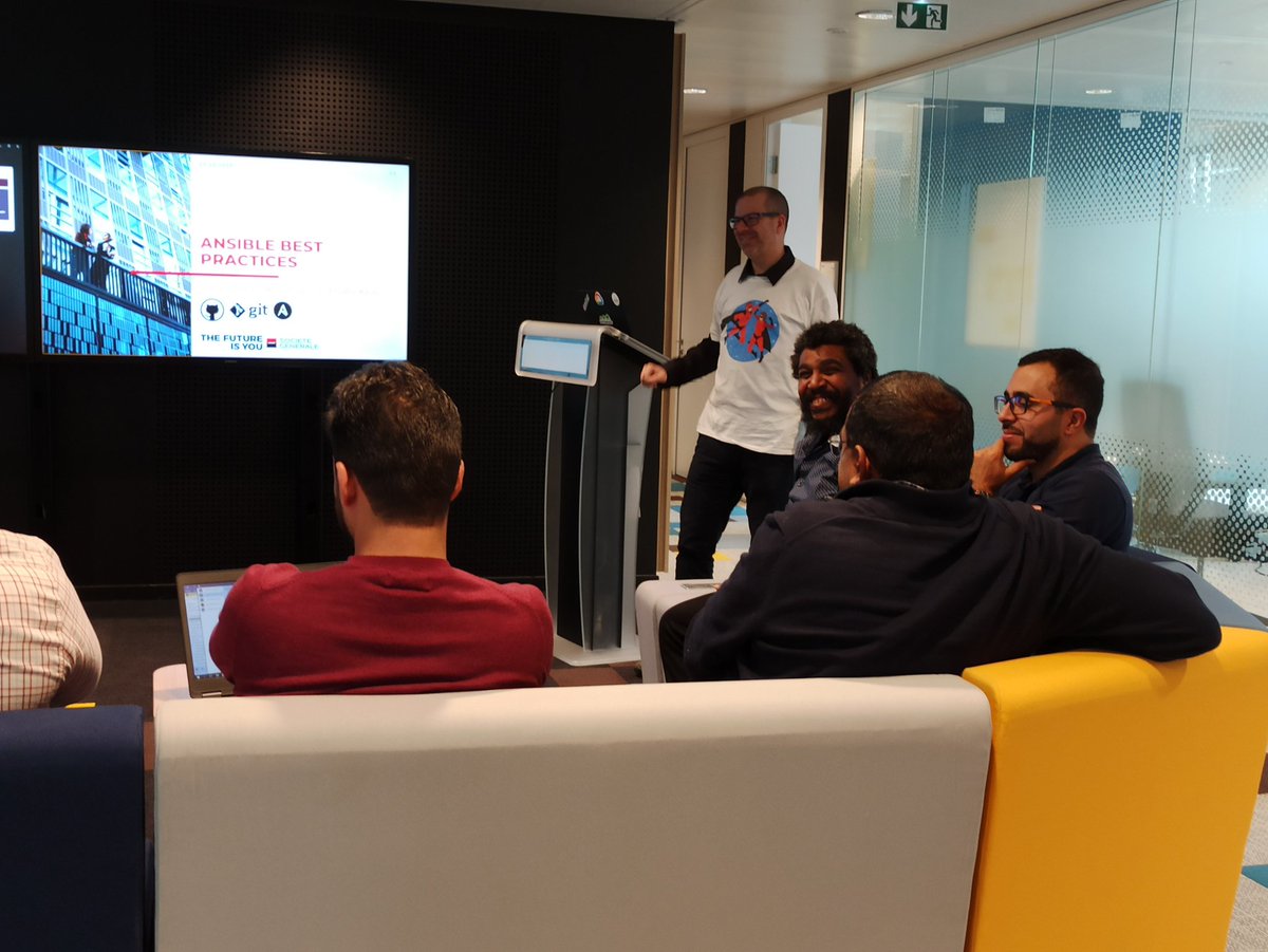 EDeleforterie's tweet photo. Today I have shared how we use git and ansible for versioning and automate the management of our 6 #bigdata clusters and finish by our ansible best practicies @SG_InsideIT #ExpertiseIT #Skillup https://t.co/EJDmap5oxW