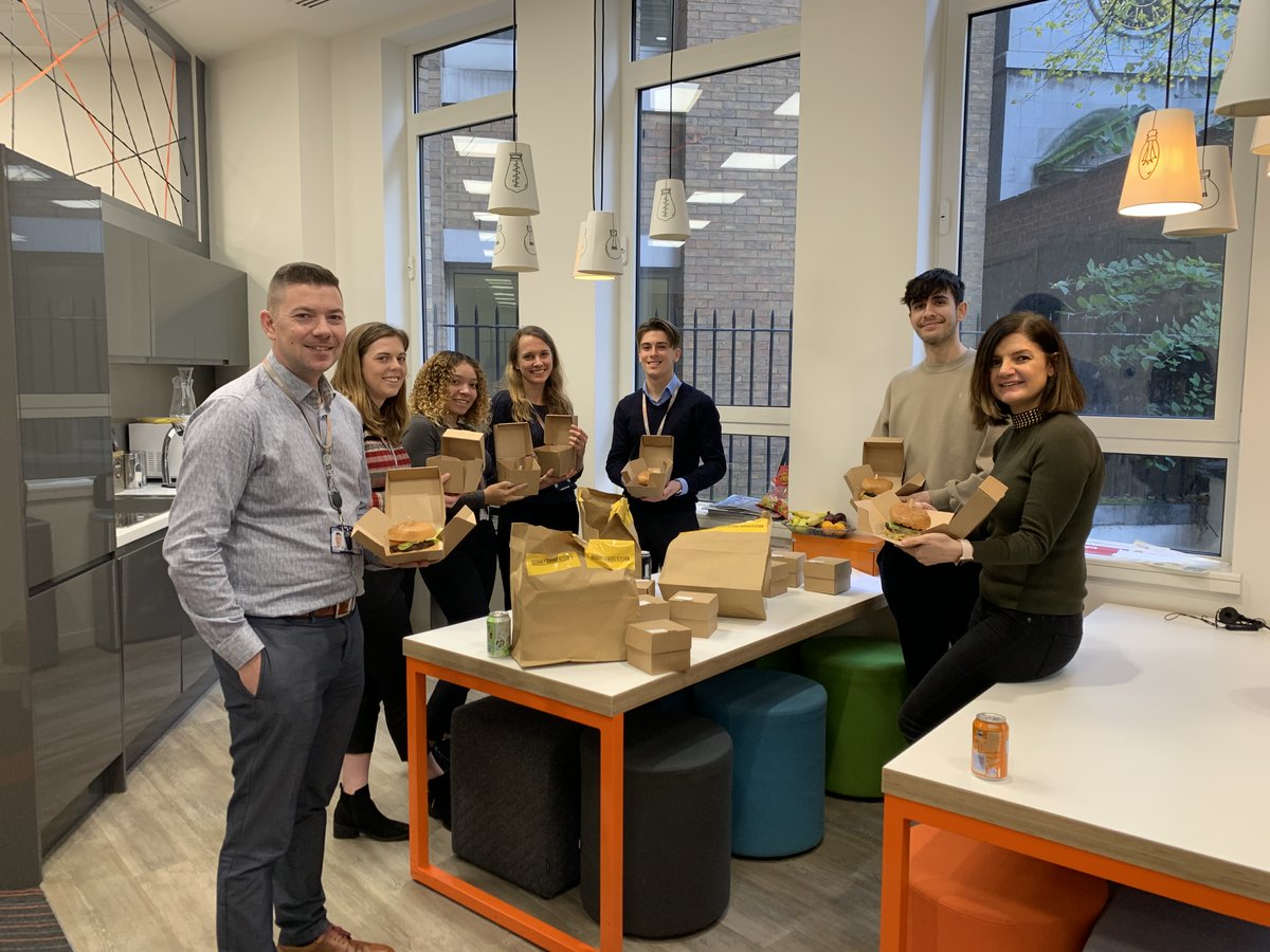 Node4Ltd's tweet photo. Big smiles and big burgers all round today! Each month our Social Committee brings us a different treat and today our staff at all 7 sites tucked into a delicious burger 🍔 #node4 https://t.co/4y7rW9DKGa