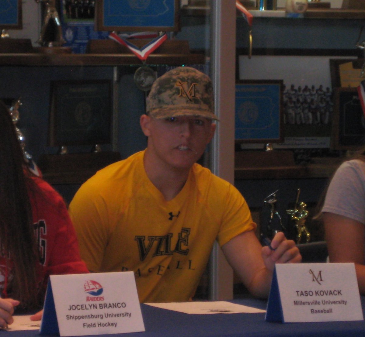 Congratulations to our senior, Taso Kovack with committing to Millersville University.