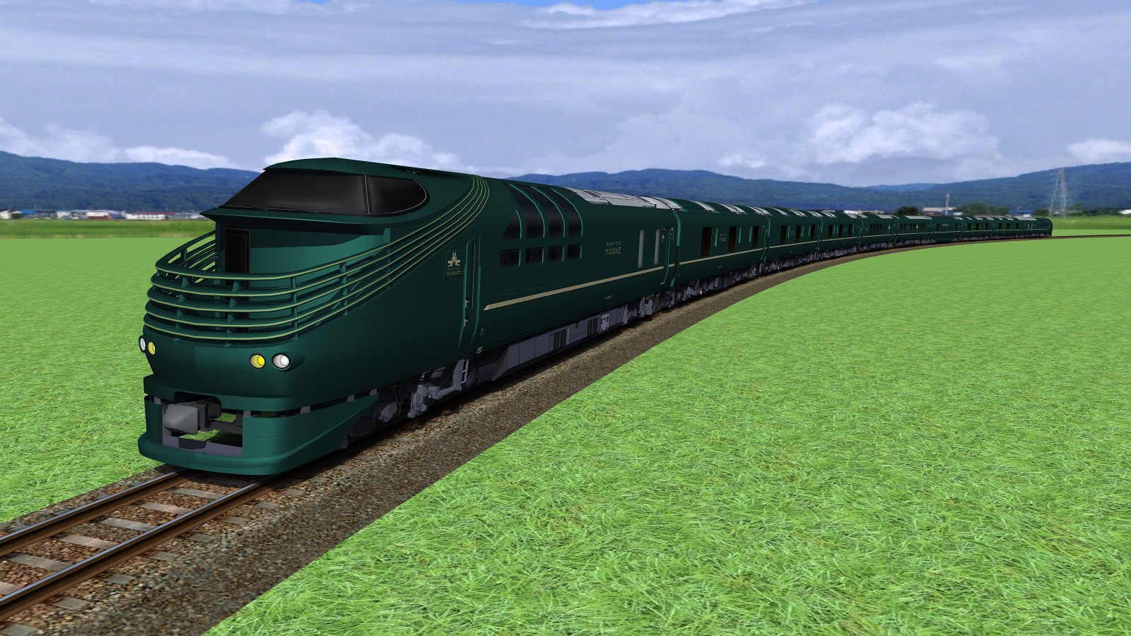 須賀房工場 Railsim2用プラグイン Lt Lt 令和元年railsimの日記念 Gt Gt Jr西日本ｸﾙｰｽﾞﾄﾚｲﾝ Twilight Express 瑞風 V1 0 公開しました T Co Nxi7jncrnt 今作は室内再現 ドア開閉機能を省略しています 自動軽量化機能 編成ファイル同
