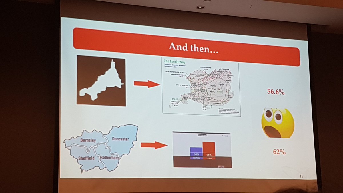 Great presentation by @rodriguez_pose on the revenge of the places that don't matter.
-EU investment in human resources, RTD and especially social infrastructure more likely to reduce Euroscepticism
-If the problem is territorial, the solution must be territorial
#RSAWinter