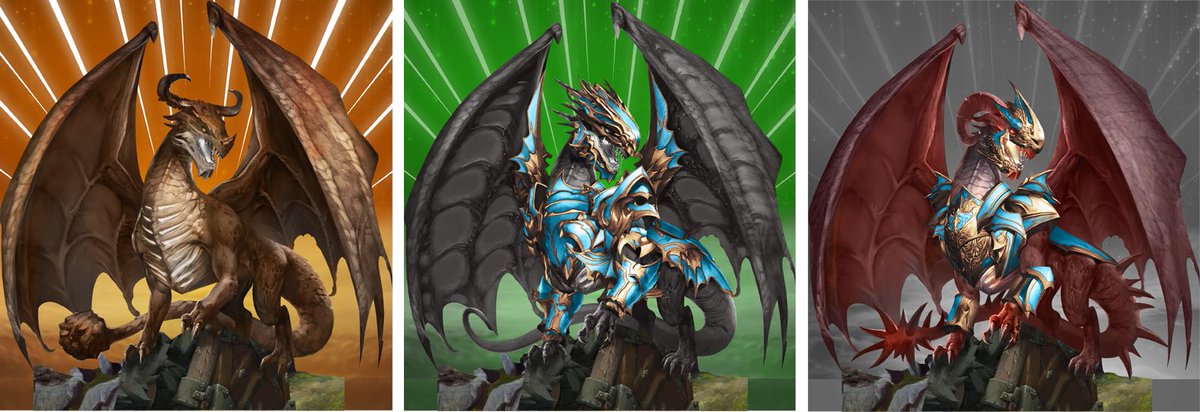DrakeWars1's tweet photo. DrakeWars #game tip. The more bodyparts are from the certain element, the more dragon is colored in the color of
this element. #ThursdayThoughts #14Novembre #14Nov https://t.co/C92DuEdMLN