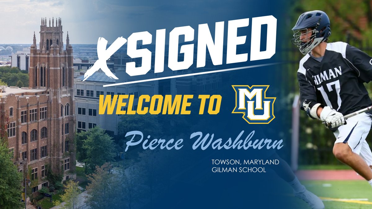 Pierce Washburn is a midfielder from Towson, Maryland and the Gilman School. Welcome to <a href="/MarquetteU/">Marquette University</a>, Pierce!

#WeAreMarquette