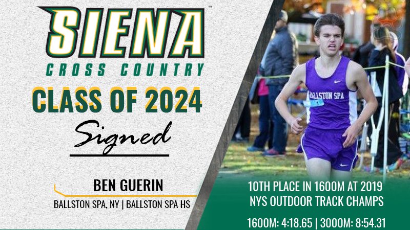 🚨 CLASS OF 2024 🚨

Join us in welcoming local product @MrspeedyfastBen to the #SienaSaints XC/T&amp;F squad as part of our incoming class!

#MarchOn