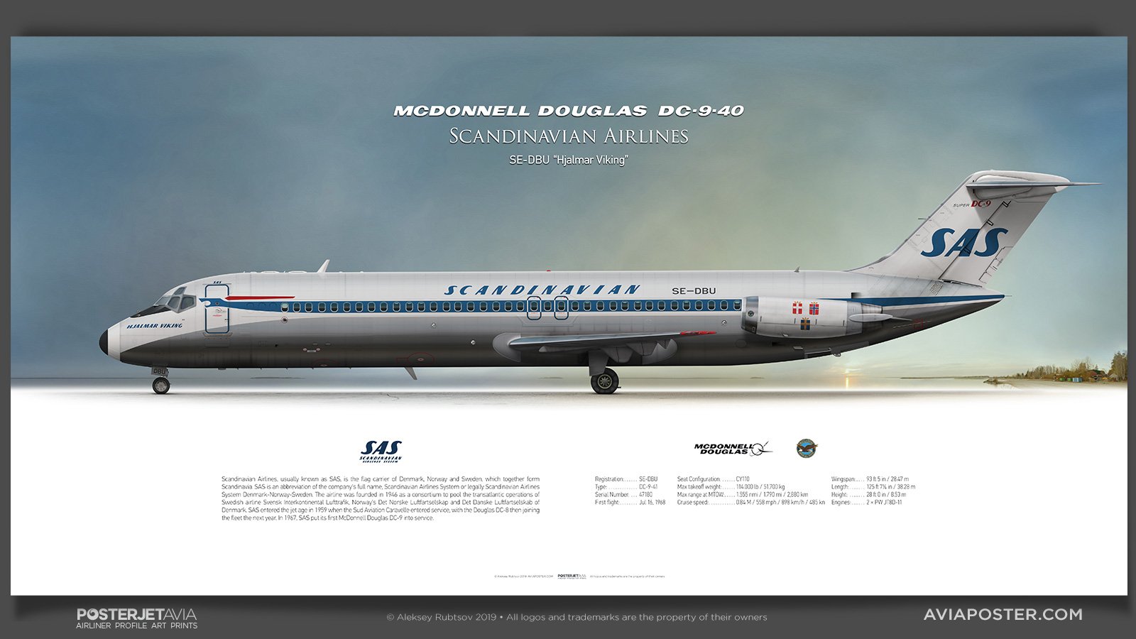 「MCDONNELL DOUGLAS DC-9 SUPER 80」アートポスター $_57.PNG?set_id=880000500F