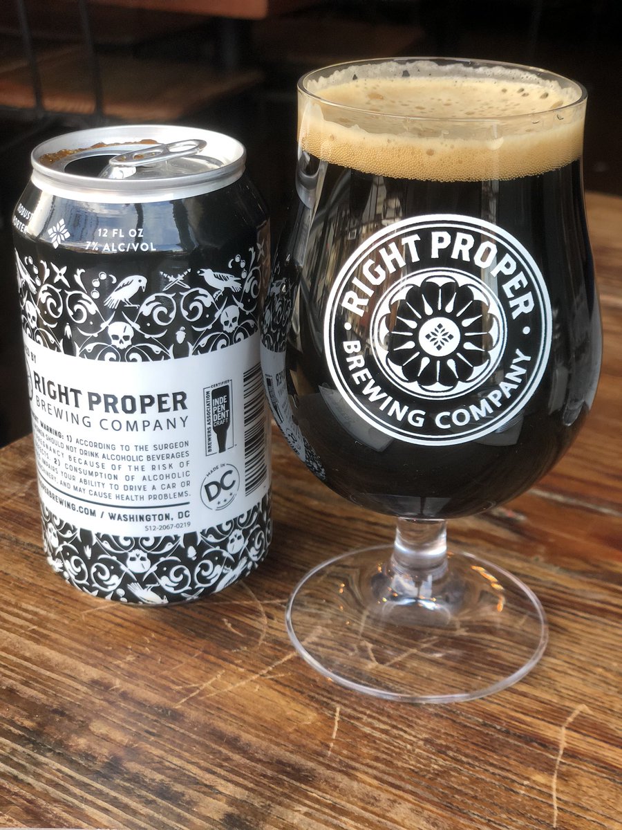 AnnObenchain's tweet photo. Enjoying a lovely Haxan Robust Porter at @RightProperBeer on a cool Washington D.C. day.
#SeekTheSeal @indiebeer_ https://t.co/Yo3k0CD7Jl