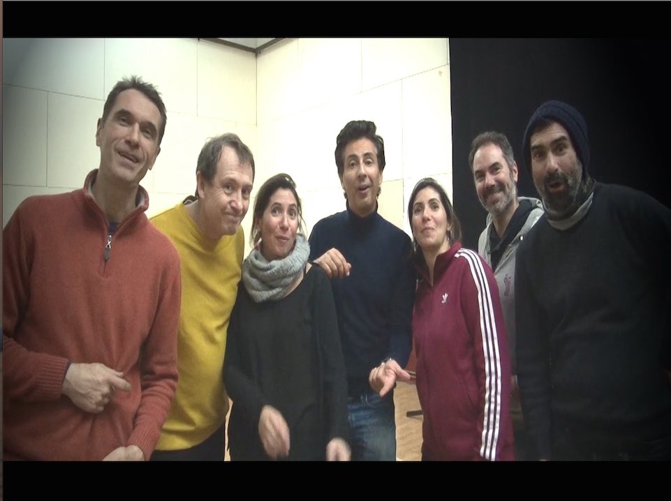 Séance d’enregistrement hier avec @OgresDeBarback