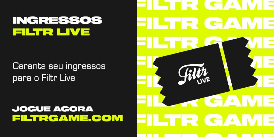 filtrmusicbr's tweet photo. @lagumoficial @3030oficial Agora vem a exaltação, ingressinhos pra assistir esse #FiltrLive ao vivão! https://t.co/jZdTMLaJ7D
