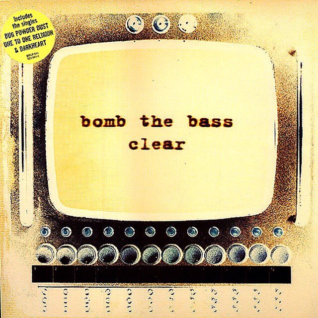 JulianKindredUK's tweet image. Each day in 2019 I’m posting the cover of a record I love &amp;amp; value without comment so the curious can discover each one in their own way.
It’s my year long reminder to “listen” to music, and not just make it!

Day 318 

Clear by Bomb The Bass 🇬🇧 

@bomb_the_bass #bombthebass