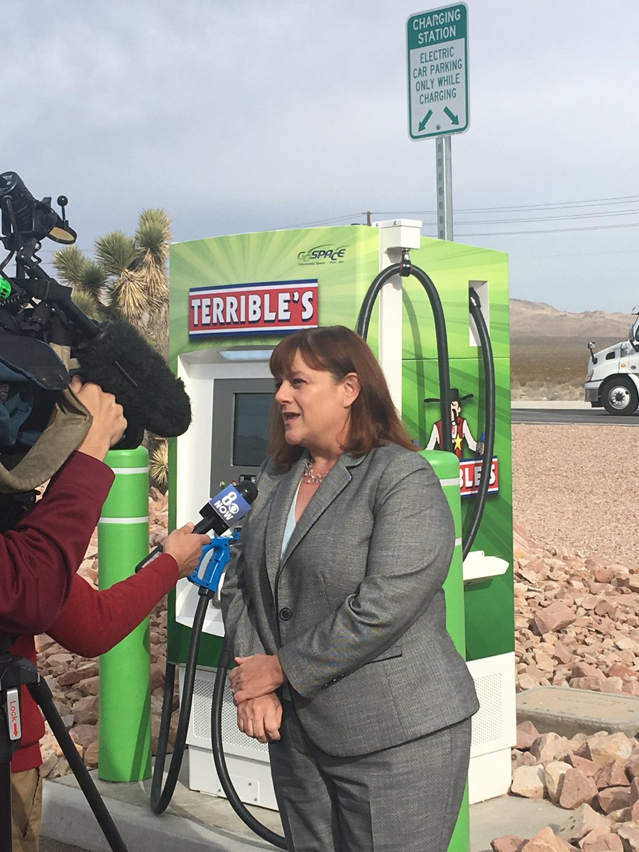 I want to congratulate the Governor’s Office of Energy on the opening of the Jean charging station, Nevada’s first charging station near the California/Nevada state line and the newest installment of Nevada’s Electric Highway.