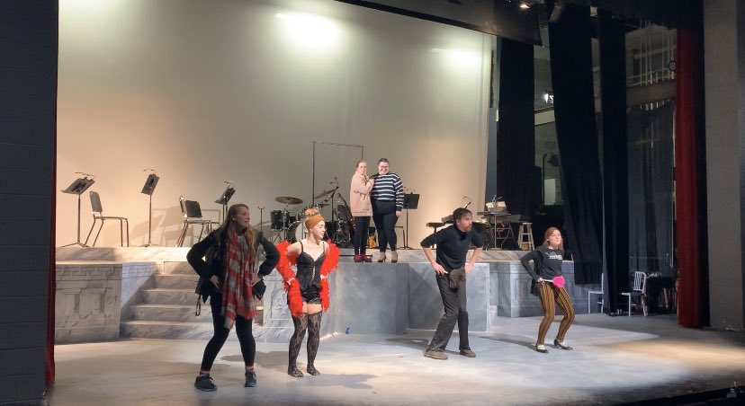 Rehearsals are going smoothly thanks to our amazing cast &amp; crew, come see all their hard work on stage Saturday at 9pm for free !!! 🖤