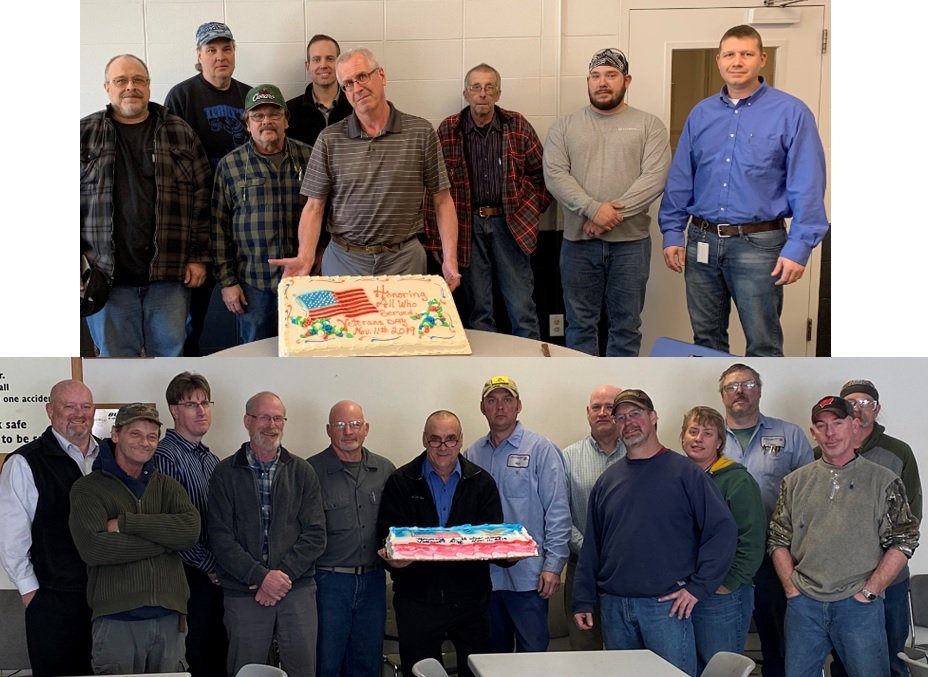 Thank you to all who served! Arrowhead Systems wants to recognize our very own hard working Veterans. Our employees who served from Arrowhead Conveyor in Oshkosh and Busse/SJI &amp; A&amp;B Engineering in Randolph took part in a ceremony to thank them for their service. #VeteransDay