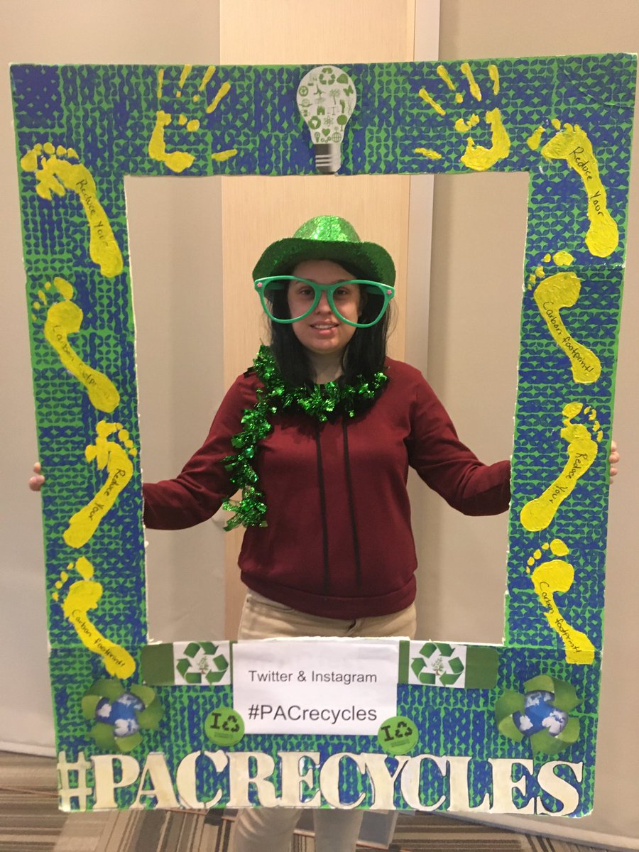 dbrsat's tweet photo. Head over to the America Recycles Day celebration in the Legacy Room of the Ozuna! Recycled Fashion Show courtesy @goodwillsa starts at 12:30. Photo booth open from now until then! @ClubEarthpac President Christina Fonville is waiting for you! #PACrecycles ♻️🌏🌍🌎♻️ https://t.co/PPa7YteSjh