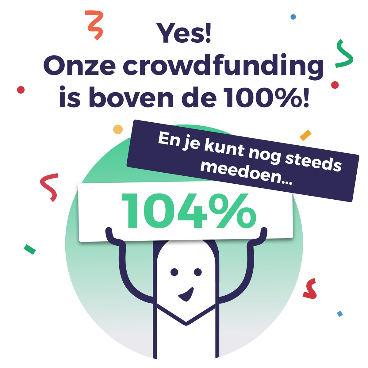 We hebben ons eerste doel gehaald! Het is nog steeds mogelijk om te investeren via Seedrs of te geven via de Givt-app. Nog niet geinvesteerd? givtapp.net/crowdfunding
#givt #givtapp #geven #gevenisandersdanbetalen #watgeefjij #gevenis #gewoonblijvengeven  #givtcrowdfunding
